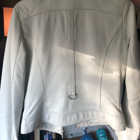 White Danier Leather Jacket - Picture 3 of 8